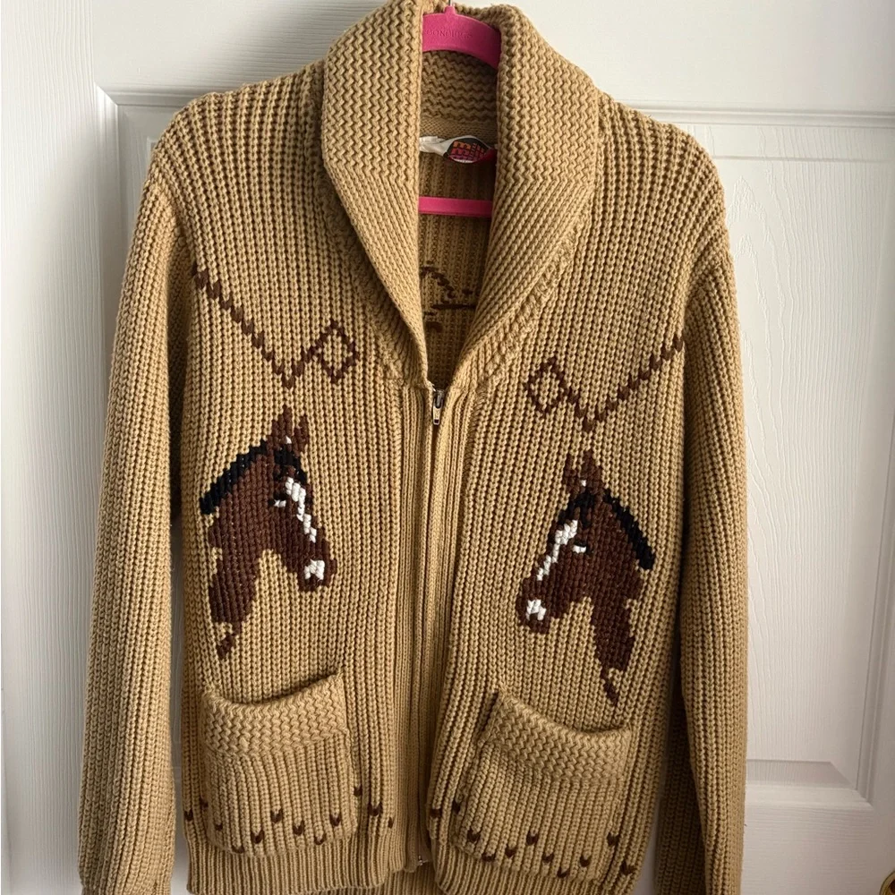 Vintage Anthropologie Cowichan Horse Lodge Cardigan - Picture 2 of 7